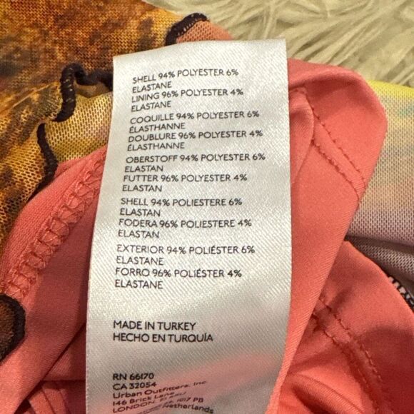 Urban Outfitters Moxie Mesh Mini Slip Dress sunset cactus print - Picture 5 of 6